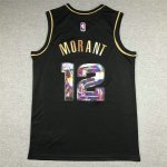 NBA 12 Morant Grizzlies Diamond Edition noir or Maillot